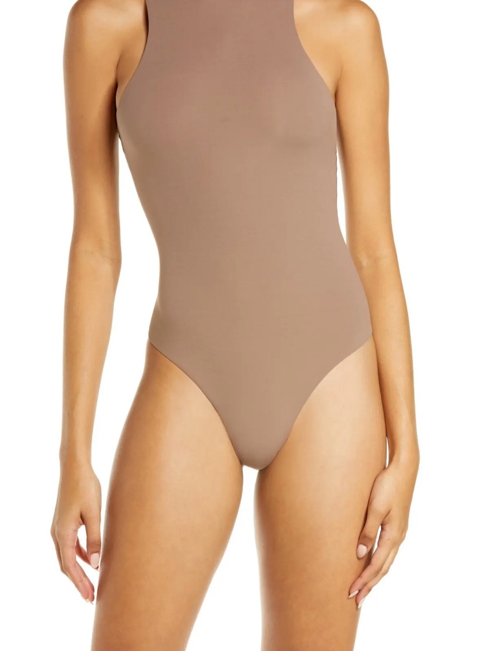 SKIMS Fits Everybody High Neck
Bodysuit in Umber